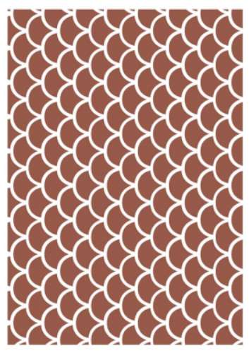 Printed Wafer Paper - Fish Scale Brown - Click Image to Close